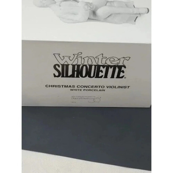 Department 56 Winter Silhouette CHRISTMAS CONCERTO VIOLINIST 78476 - Picture 8 of 8